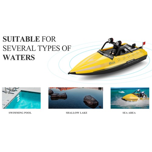 16KM/H High Speed RC Boot Ferngesteuertes Rennboot Speedboot Schiff Boot Q5A5 - Bild 8 von 12
