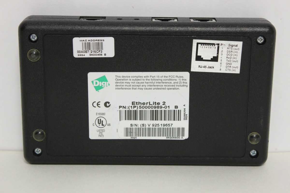 DIGI 50000989-01 70001531 70001430 ETHERLITE 2 EL2 TERMINAL