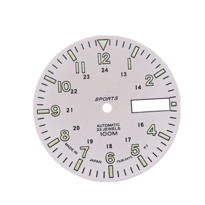 Replace Copper Green Luminous Dial For NH36A Automatic Mechanical Watch Movement