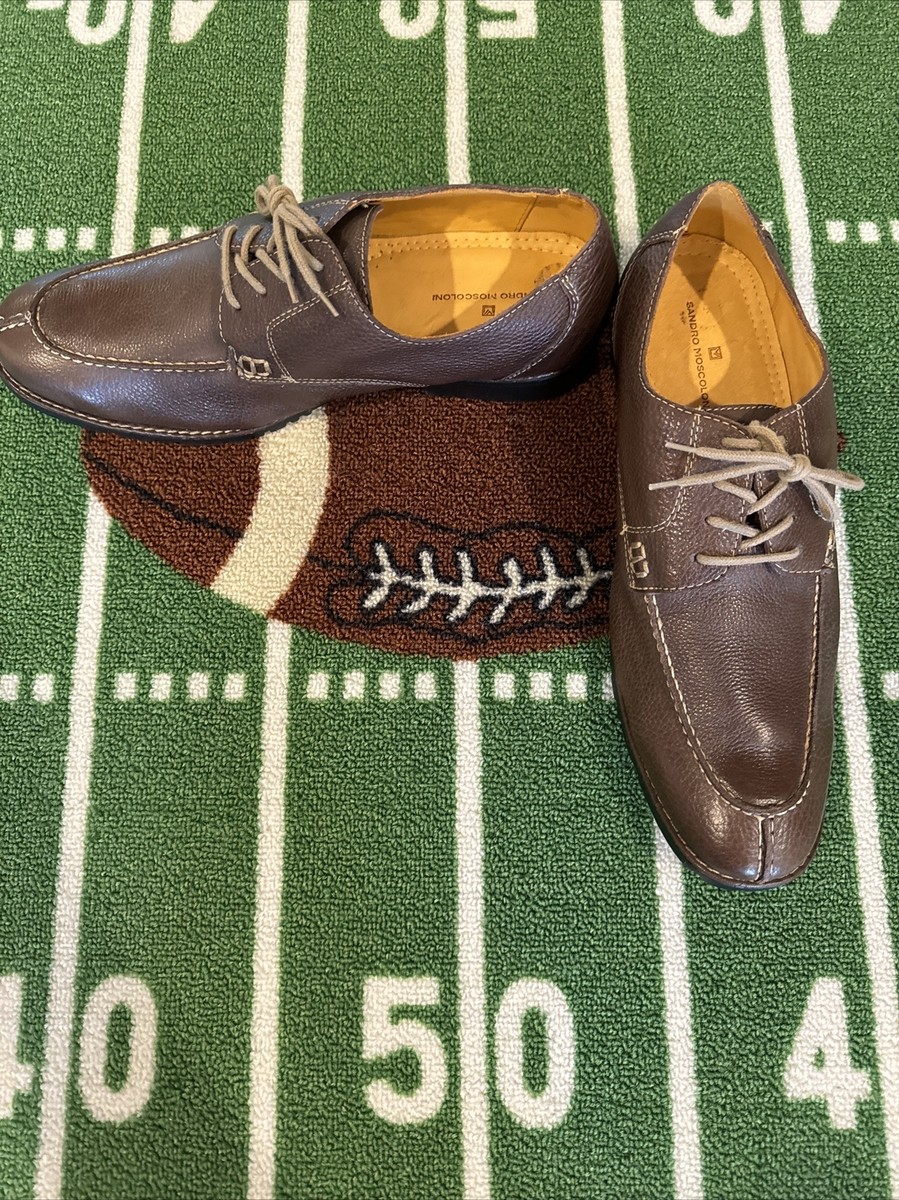 Sandro Moscoloni Soft Brown Leather Oxford Shoes Men display picture 1