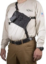 VIKING TACTICS VTAC Big Rig Automatic Black Chest Holster VTAC-BigRig-Auto-BK