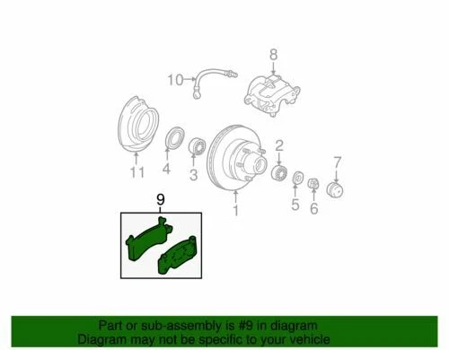 Pastillas de freno genuinas GM 1985-1989 Chevrolet GMC Astro Safari metálicas SLE 18028662 Foto 2 de 2