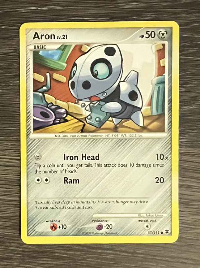 ARON - 57/111 - Rising Rivals - Common - Pokemon Card - NM