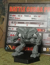 Battletech Battle Cobra Mech + Pilot Cards Alpha Strike Clan Support Star Labs