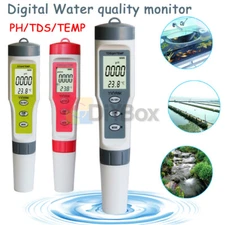 4 in 1 Digital Water Tester Test EC/TDS/PH/TEMP Water Quality Monitor Tester