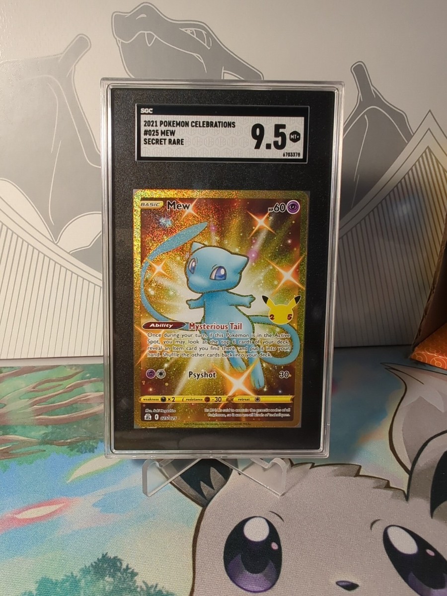 2021 Pokemoń Celebrations #025 Mew secret rare SGC 9.5 | eBay 2021 Pokemoń Celebrations #025 Mew secret rare SGC 9.5 | eBay