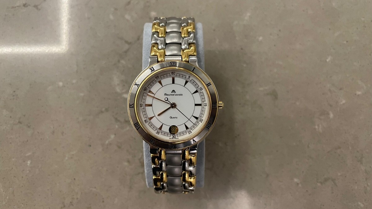39mm ファッション MAURICE LACROIX モーリスラクロア 95417 メンズ 稼働品