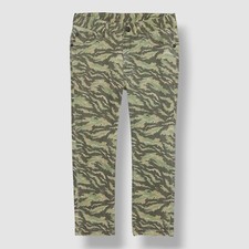 Superism Boy's Green Hawk Camo Print Stretch Slim-Fit Casual Pants Size 5