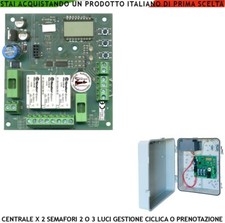Centralina Semaforica Funzione Ciclica o Prenotazione 220/24 V Semaforo 2/3 Luci