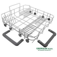 CESTELLO INFERIORE CON ROTELLE LAVASTOVIGLIE REX ELECTROLUX 4055385498 ORIGINALE