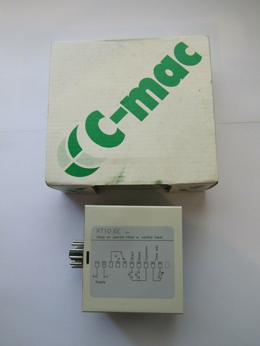 C-MAC ELECTRONIC DELAY ON OPERATE TIMER RELAY RT10.6E1-1-240-3S NEW UNUSED - Picture 5 of 6