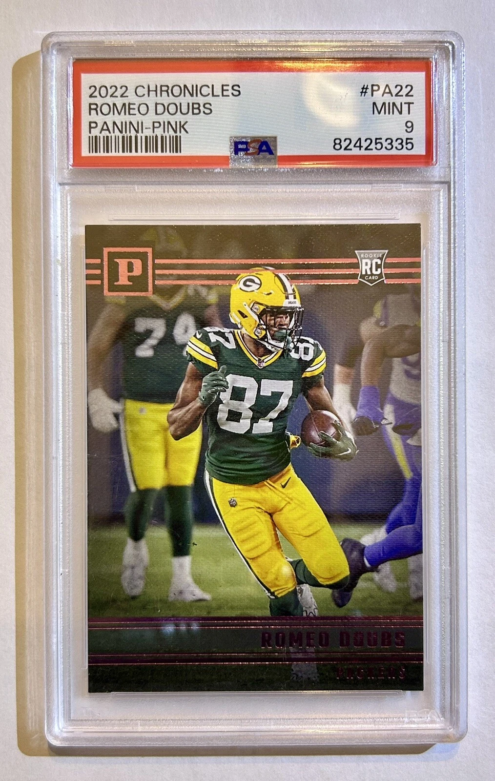 Romeo Doubs Panini Chronicles Panini #PA22 Pink