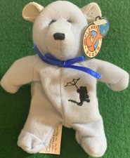 PLANET PLUSH "WINDY" Chicago 4.5" Mini Bear by Sally Winey Bean Bag Plush NEW