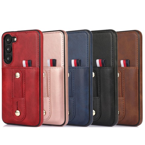 Shockproof Pull Up Card Set Wallet Leather Case Cover For Samsung Galaxy Phone - Picture 2 of 54