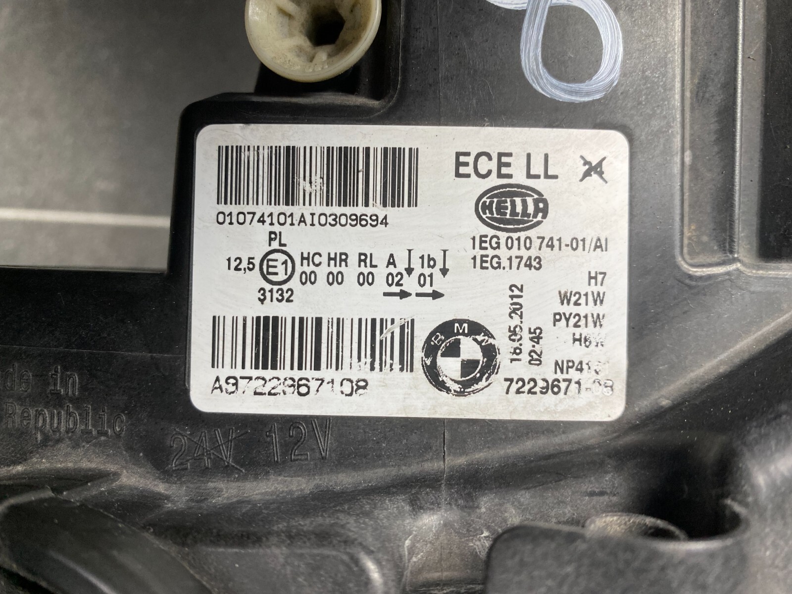 BMW 1er F20 F21 Scheinwerfer links 7229671 Frontscheinwerfer HELLA  