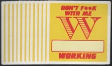 Warrant Backstage Pass - Wholesale Set of 12 - 1991 Cloth Passes