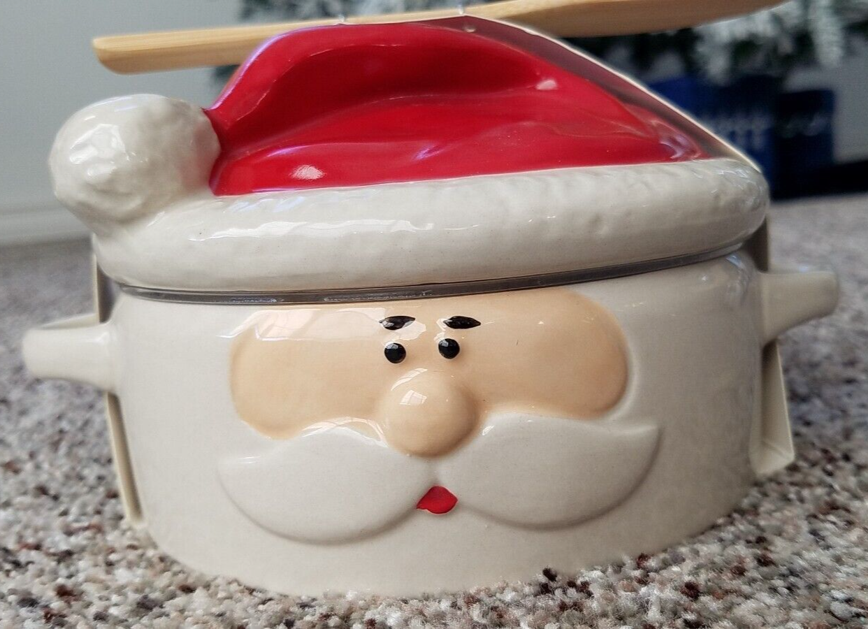 CHRISTMAS "Santa" Brie Cheese Baker with Spreader Wild Eye Designs eBay