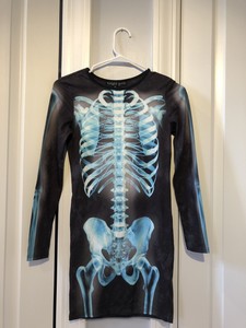 topshop skeleton dress