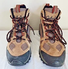 Cabela's Hiking Boots Men's 10.5 D Brown Ventilated Camping Outdoors Walking