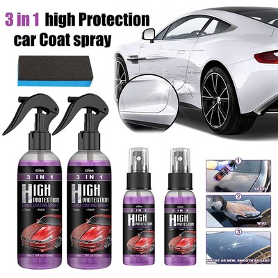 30/100ml 3 in 1 High Protection Quick Car Coat Ceramic Coating Spray Hydrophobic