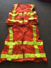 (2 Pack) 3M Reflective Material Safety Construction Vest Class 2 Level 2 ANSI