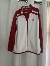 Vintage Nike Gray Tag Men's Track Jacket Size Large Embroidered Full Zipper RARE
