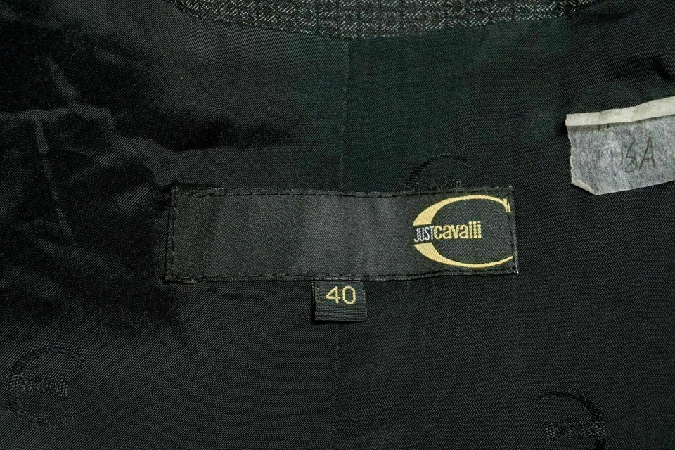 Blazer para mujer Just Cavalli gris doble botonadura US S IT 40 Foto 4 de 4