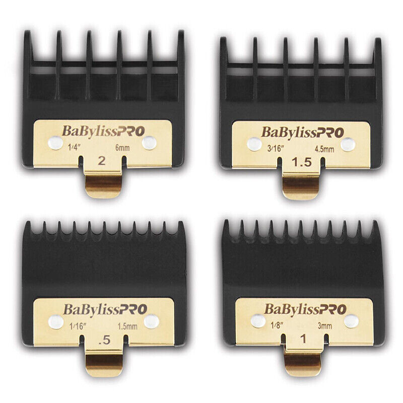 BabylissPRO Premium Trimmer Comb Attachment Guards Guides 4pcs Fits FX787