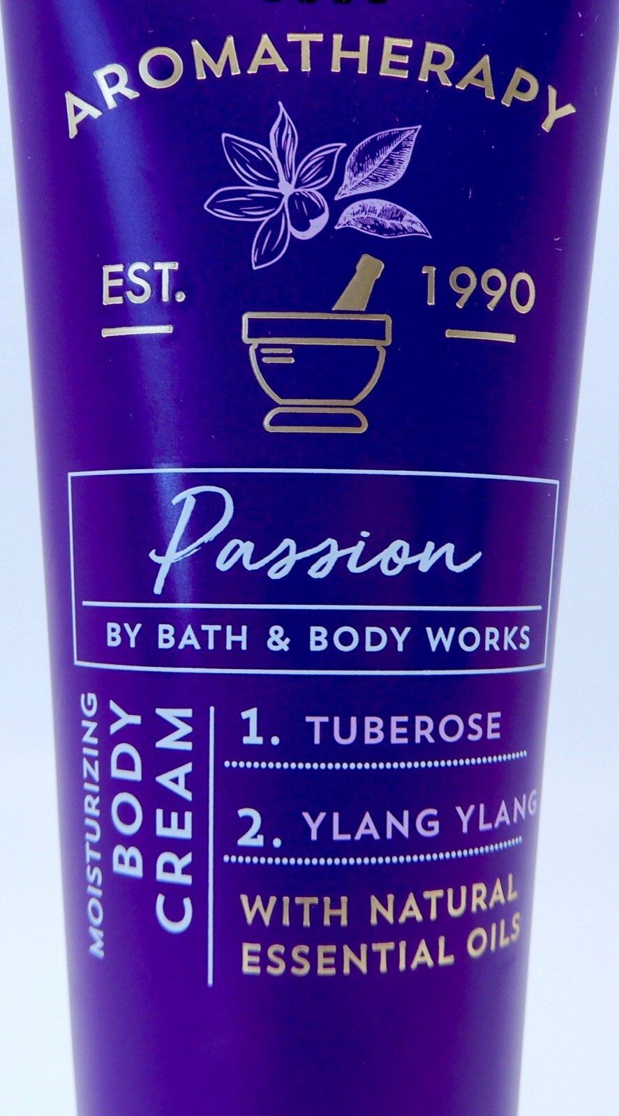 3 BATH & BODY WORKS AROMATHERAPY PASSION TUBEROSE YLANG YLANG BODY
