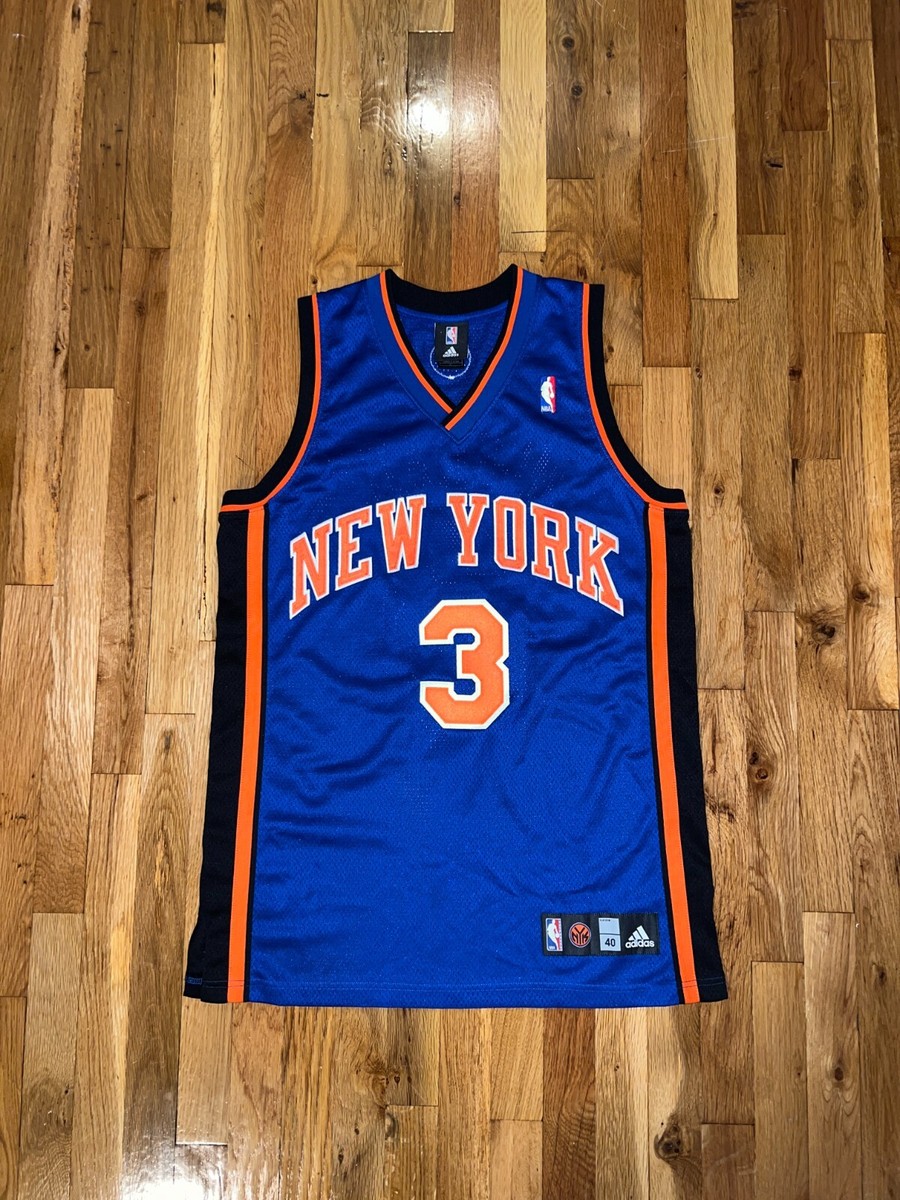 TRACY MCGRADY Adidas New York Knicks AUTHENTIC Blue Jersey 40 Lg