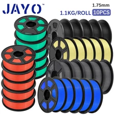 JAYO 10KG 1.75mm PLA Meta Matte SILK PETG Wood ABS 3D Printer Filament 1.1KG/SET