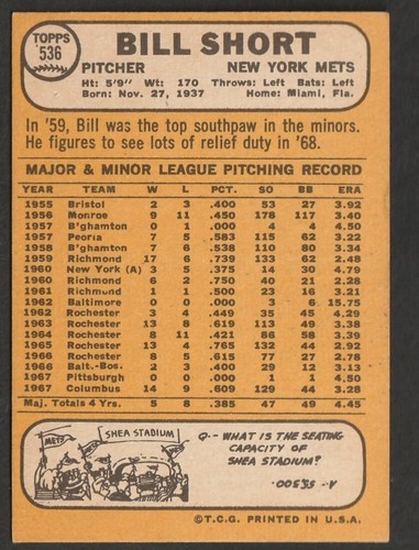 1968 Topps Baseball Cards Scegli una carta a scelta 295-660 EX X-MT 1/25 Set Break - Foto 400 di 490