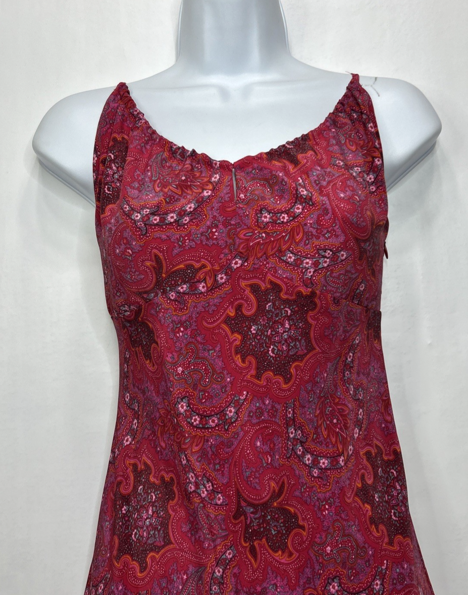 90s dress brands Byer Red Dotted Halter 90s Dress (M)  dry vtg and
