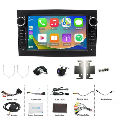 For Vauxhall Astra 2004 2005 2006-2009 Stereo Headunit Radio Android 14 CarPlay - Picture 17 of 19