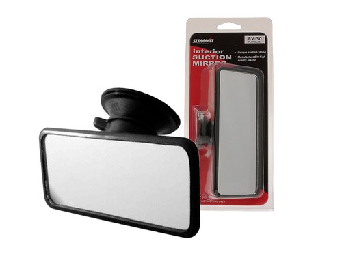 Specchietto Retrovisore Interno Universale Con Ventosa – Regolabile E Antiriflesso – Vetro 120x60 Mm