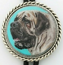 Bullmastiff wearable art classic bolo tie