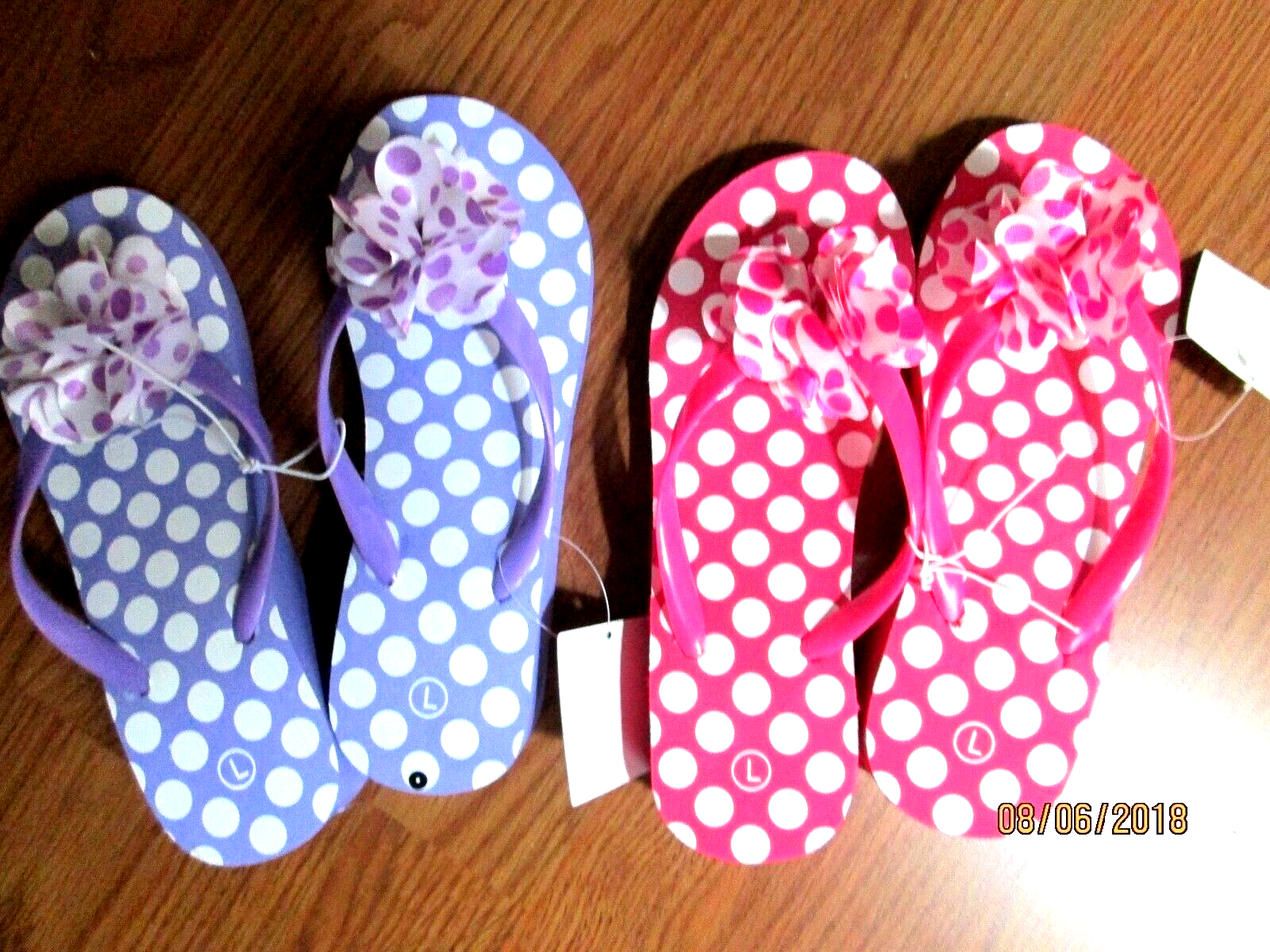 HH. LOTTO 2 SANDALI INFRADITO DA BAMBINA MUST HAVE TAGLIA L (2 3) NUOVI