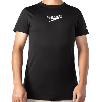 Speedo Unentbehrliches männliches Wasseroberteil S/S, Herren Kurzarm Swim Top