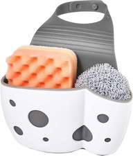 2 Pack Sink Caddy Sponge Holder Sink Sponge Organizer, UNIKON Hanging Kitchen Ad