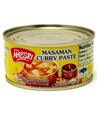 Maesri Thai Panang, Yellow, Green, Red, Masaman Curry Paste oz
