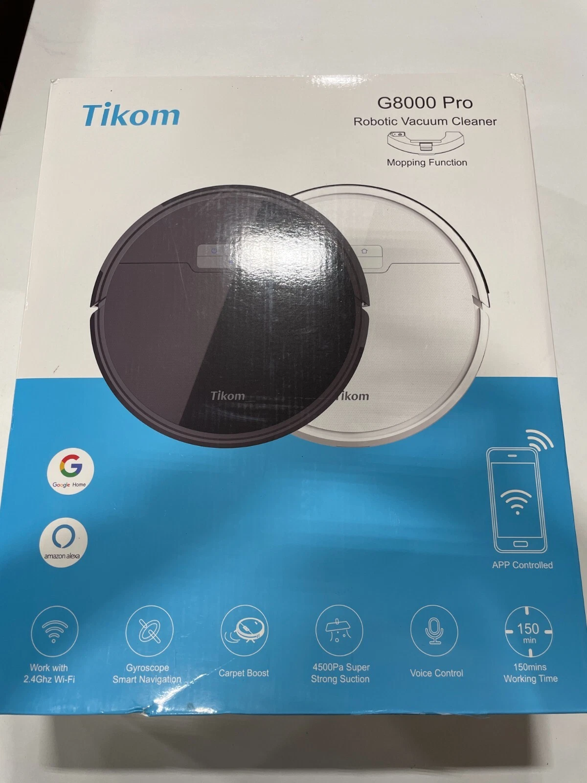 Tikom G8000 Pro Robot Vacuum and Mop Combo
