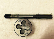 New 1pc HSS Machine 5/16-20 UN Plug Tap and 1pc 5/16-20 UN Die Threading Tool