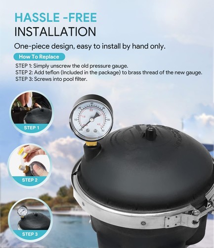 Repuesto para manómetro de válvula de agua Paramount (005-302-3590-00) 60 PSI - Imagen 7 de 7