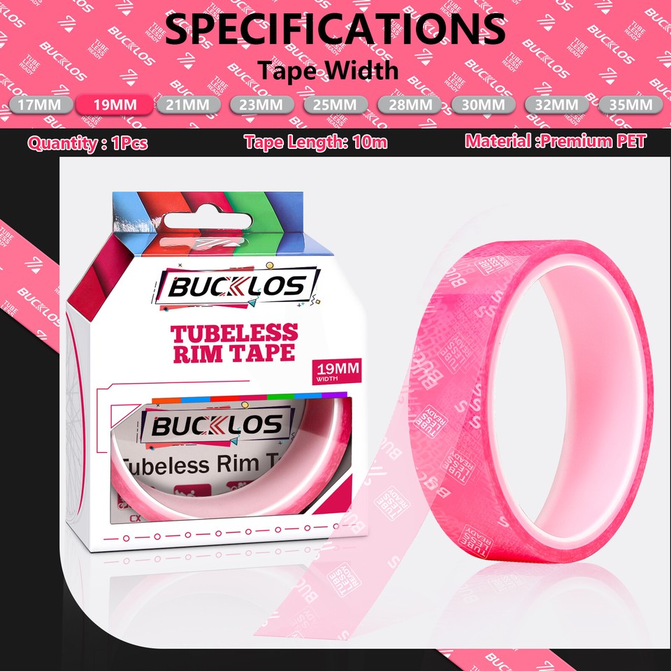 Tubeless Rim Tape 17/19/21/23/25/28/30/32/35mm×10m Road Mountain Bike