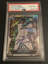 Jonny Farmelo signed auto autographed 2023 1st Bowman Chrome Speckle PSA 10 Auto