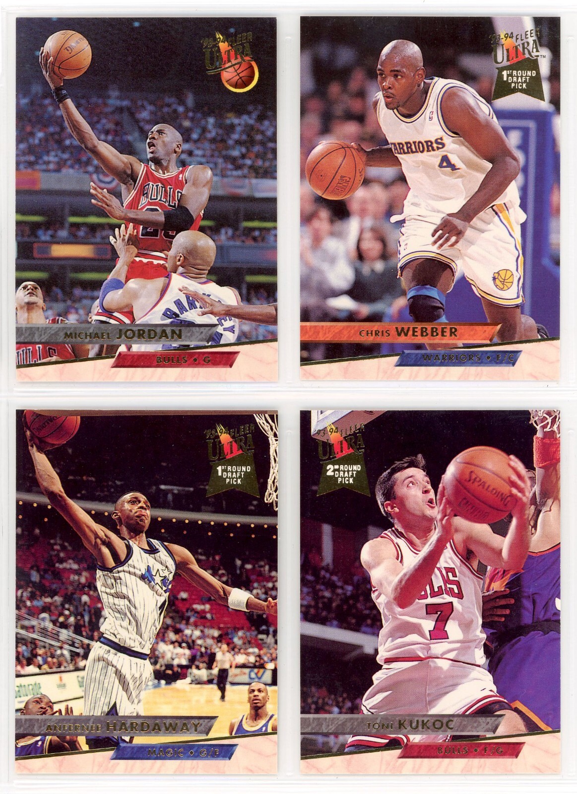 1993-94 Fleer Ultra Complete Set #201-375 Michael Jordan & Chris Webber RC NM+