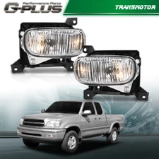 Set of 2 Clear Lens Fog Light Fit For 2000-2006 Toyota Tundra LH & RH w/ Bulbs