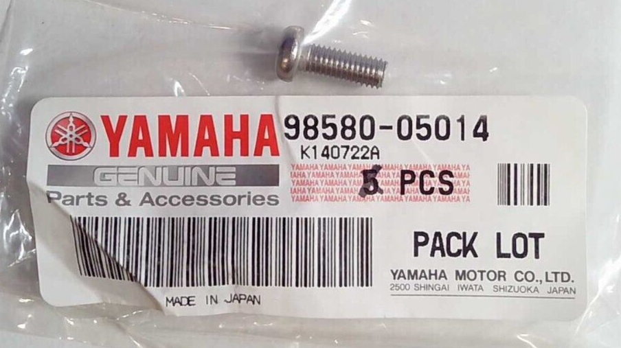 NOS Yamaha Pan Head Screw 98580-05014 NEW OEM | eBay