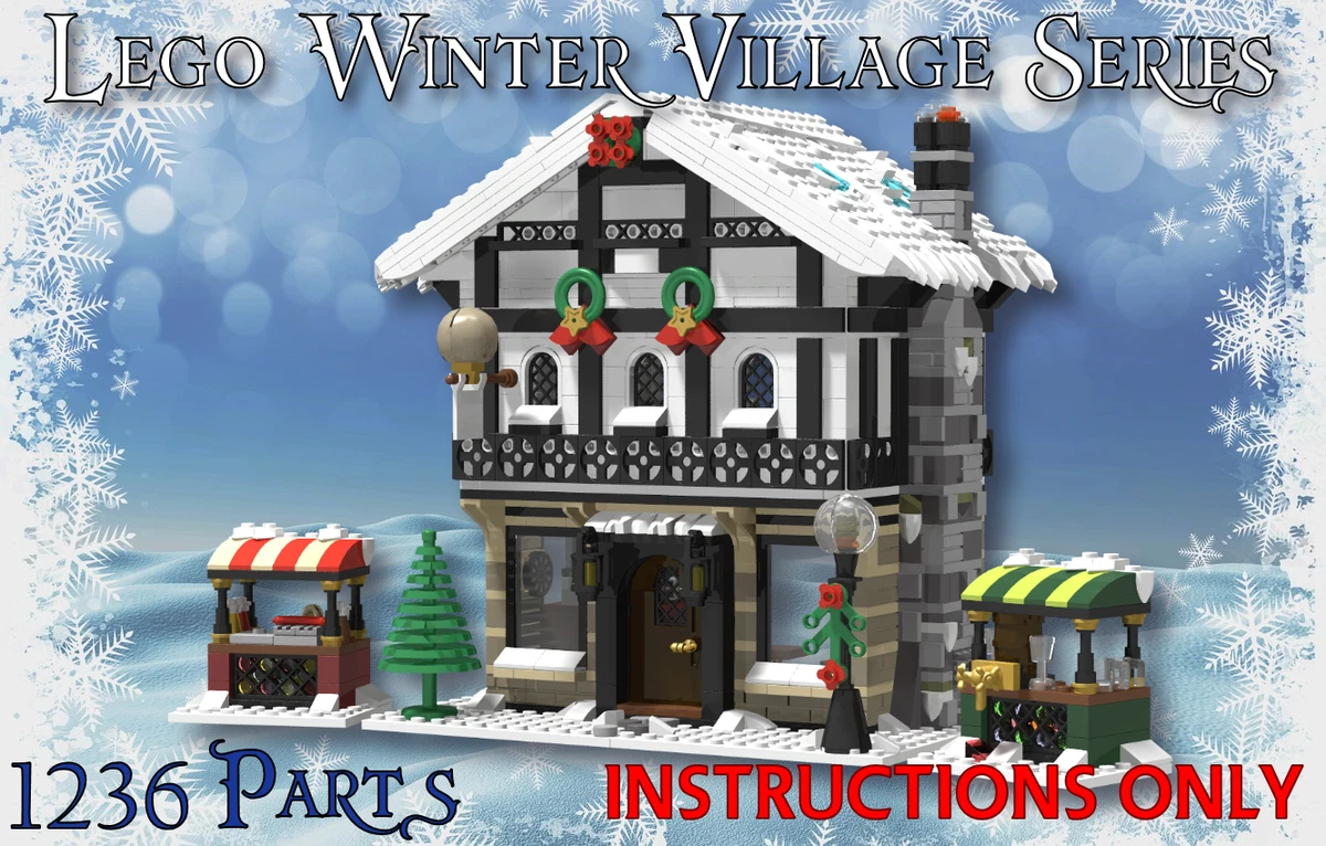 Sui frakobling Egnet Winter Village Tavern -INSTRUCTIONS ONLY- Christmas MOC for Lego Bricks |  eBay