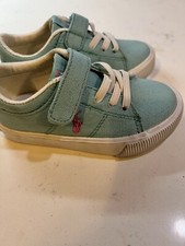 POLO RALPH LAUREN Girls Elmwood Casual Sneakers Toddler Size 6 Blue Pink